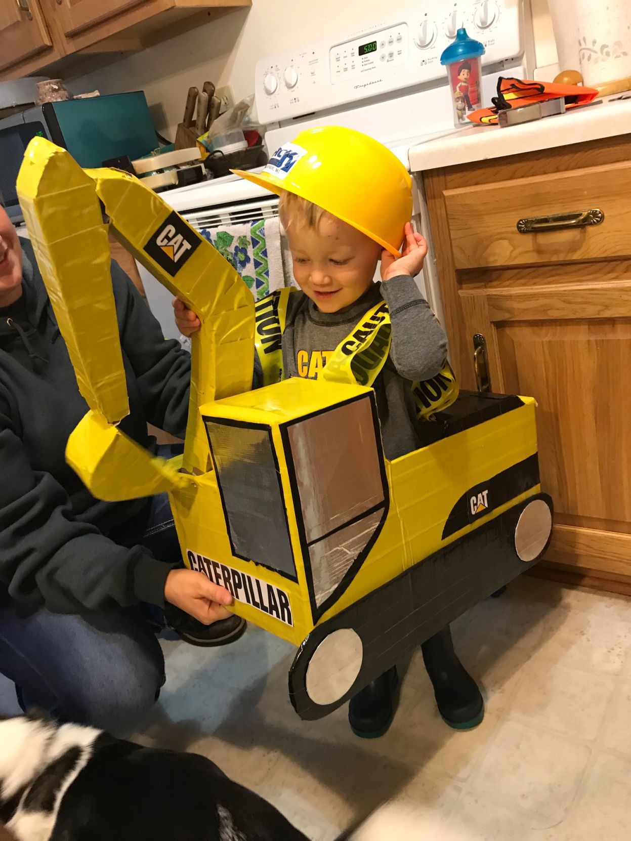 Trace the 2-year-old excavator, submitted by Larissa Rowe